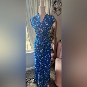 Draper James Floral Blue Dress